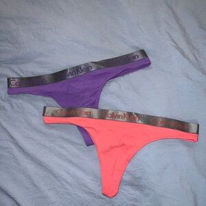 Calvin Klein Purple and Pink Underwear Duo